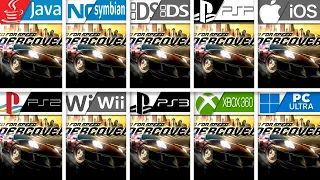 Need for Speed Undercover | Java vs Symbian vs DS vs PSP vs iOS vs PS2 vs Wii vs PS3 vs X360 vs PC