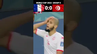 France🇫🇷 0-1 Tunisia🇹🇳 |FIFA World 🌍Cup 2022- Group D #france #tunisia  #short #mbappe