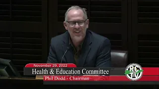 Health & Education Committee - November 29, 2022