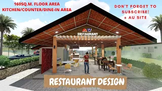 RESTAURANT DESIGN IDEAS kitchen/Bar counter/ Dining area AU Site / AU Planning design