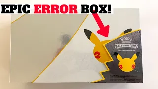 OPENING INSANE Pokemon Celebrations Ultra Premium Collection ERROR BOX! ALL TOP 3 CARDS PULLED!