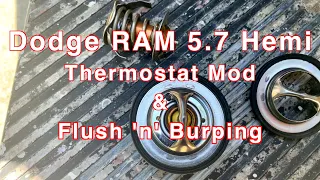 Dodge Ram Hemi 5.7 Thermostat Mod | Coolant Flush Bleed & Trick