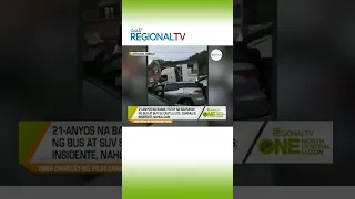 Salpukan ng bus at SUV, sapul sa CCTV #shorts | GMA Regional TV