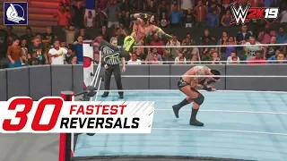 WWE 2K19 Top 30 Fastest Finishers (Reversals!) 2