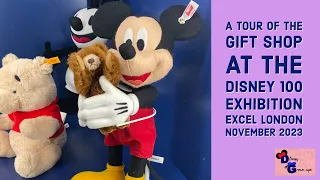 A Tour Of The Gift Shop At Disney 100 Exhibition Excel London November 2023