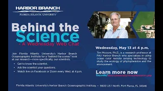 Behind the Science – A Weekly Web Chat featuring Tim Moore, Ph.D.