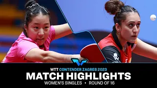 Manika Batra vs Shin Yubin | WS R16 | WTT Contender Zagreb 2023