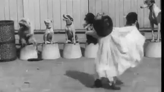 Chiens savants: la danse serpentine ( 1897 год )