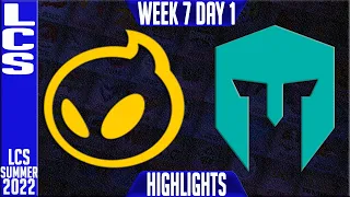 DIG vs IMT Highlights | LCS Summer 2022 W7D1 | Dignitas vs Immortals