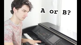 When a pianist can't decide