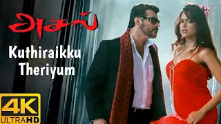 Aasal Tamil Movie | Kuthiraikku Theriyum Song | Ajith Kumar | Sameera Reddy | Bhavana | Bharathwaj