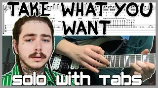 Take What You Want Post Malone Guitar Solo Cover & Tutorial With Tab