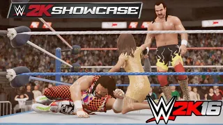 WWE 2k16 Showcase Mod Best Cutscenes |  Hall Of Fame gameplay |