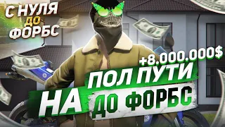 НА ПОЛ ПУТИ В ФОРБС ЗАРАБОТАЛ 8.000.000$ НА ГТА 5 РП. С НУЛЯ ДО ФОРБС НА GTA 5 RP.