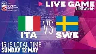 Italy vs. Sweden | Full Game | 2019 IIHF Ice Hockey World Championship