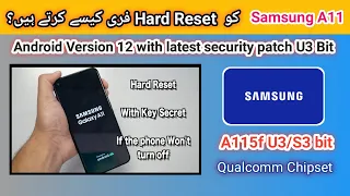 Samsung Galaxy A11 Hard Reset / Pattern Unlock / Factory Reset / Removing PIN | 2022 | TECH City 2.0