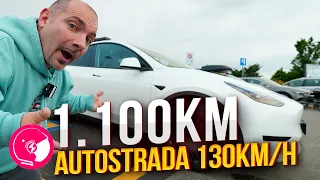 1000km Tesla Model Y RWD LA SFIDA 135km/h - Tempi, Curva di ricarica, autonomia e COSTI!