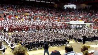 Ohio State University Marching Band Plays SCRIPT OHIO at the Skull Session. OSU vs IU. 11 5 2011