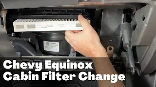 2018 - 2021 Chevy Equinox Cabin Air Filter - How To Remove Replace Change Location Chevrolet DIY