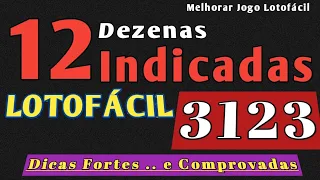 12 Dezenas INDICADAS para LOTOFÁCIL de Hoje concurso 3123 - Analise Parcial de Tendências