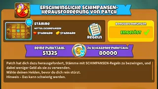 Quest: Erschwingliche Schimpansen-Herausforderung von Patch [#BloonsTD6]