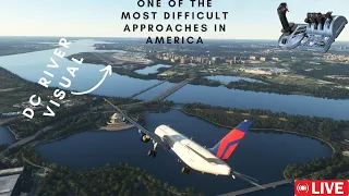 Amateur Pilot Attempts Washington River Visual in A320 | Sim update 15 Beta |Frame Gen Mod #msfs2020