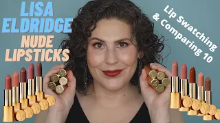 Lisa Eldridge - Nude Lipsticks - Lip Swatching & Comparing 10 Different Shades!