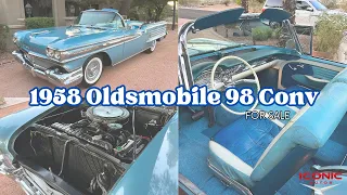 1958 Oldsmobile Ninety-Eight Convertible - Factory J2 Tri-Power - Amazing Survivor - For Sale!