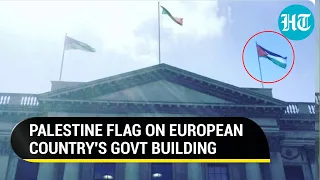 Bold Anti-Israel Move By Europe Nation: Palestine Flag Hoisted At Ireland Capital Dublin's City Hall