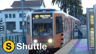 ⁴ᴷ San Francisco Muni: Midday and Evening Rush Shuttle Trains