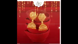 New latest trending gold earring jewellery collection #trending # jewellery # collection .