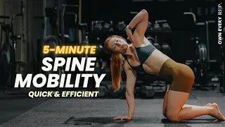 5 Min. Spinal Mobility Flow | Prevent Pain | Follow Along, No Talking, No Equipment