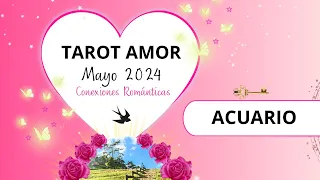 🍯ACUARIO| Parece un amor imposible pero encontrará el camino❤️⭕️🌟TAROT AMOR MAYO 2024 CONEXIONES