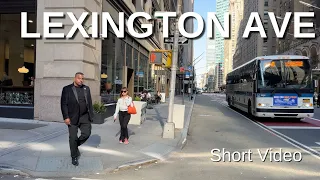 NEW YORK CITY Walking Tour [4K] - LEXINGTON AVENUE (Short Video)