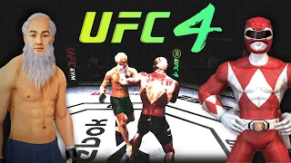 Old Bruce Lee vs. Red Ranger (Power Rangers) - EA sports UFC 4