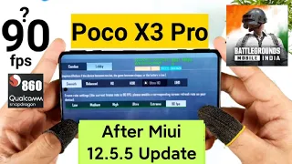 Poco X3 Pro BGMI 90fps Support Test After Miui Update 🔥🔥🔥