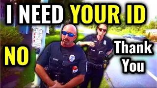 IDIOT COPS Give Unlawful Orders & FAIL! ID REFUSAL COPS OWNED