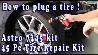 How to plug or re-plug a tire.