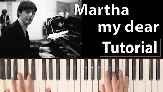 Como tocar "Martha my dear" (The Beatles) - Piano tutorial, partitura y Mp3