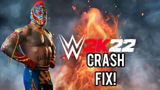 WWE 2k22 universe crash fix!