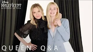 Disney's Maleficent: Mistress of Evil | Queen Q&A with Michelle Pfeiffer & Elle Fanning