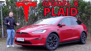 KØRER 246 KM/T i ELBIL MED 1020 HK! Tesla Model X Plaid TEST - Verdens hurtigste SUV