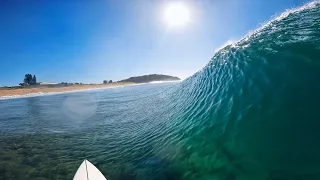 POV SURFING PERFECT WAVES! (BEACH BREAK)