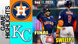 Houston Astros vs Kansas City Royals FULL GAME Sep 17, 2023 | MLB Highlights 2023