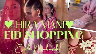 Hira Mani Eid shopping | Celebrities Eid Shopping Video | Hira Mani Eid Preparations | Aliza Anaya |