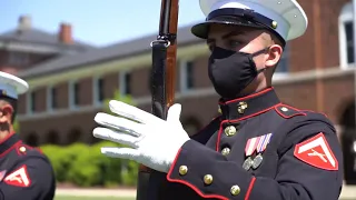 Silent Drill Platoon perform at Marine Barracks Washington