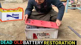 Dead Old Battery Restoration - Brilliant Technique of lead acid battery Restoration