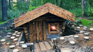 HUT of my DREAMS: building a terrace with my own hands DIY. ASMR part 5