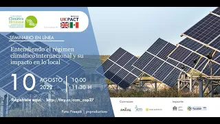 Seminario | Entendiendo el régimen climático internacional y su impacto en lo local