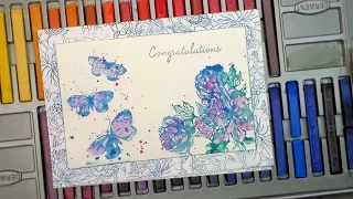 Stamping with Inktense Blocks & Giveaway!